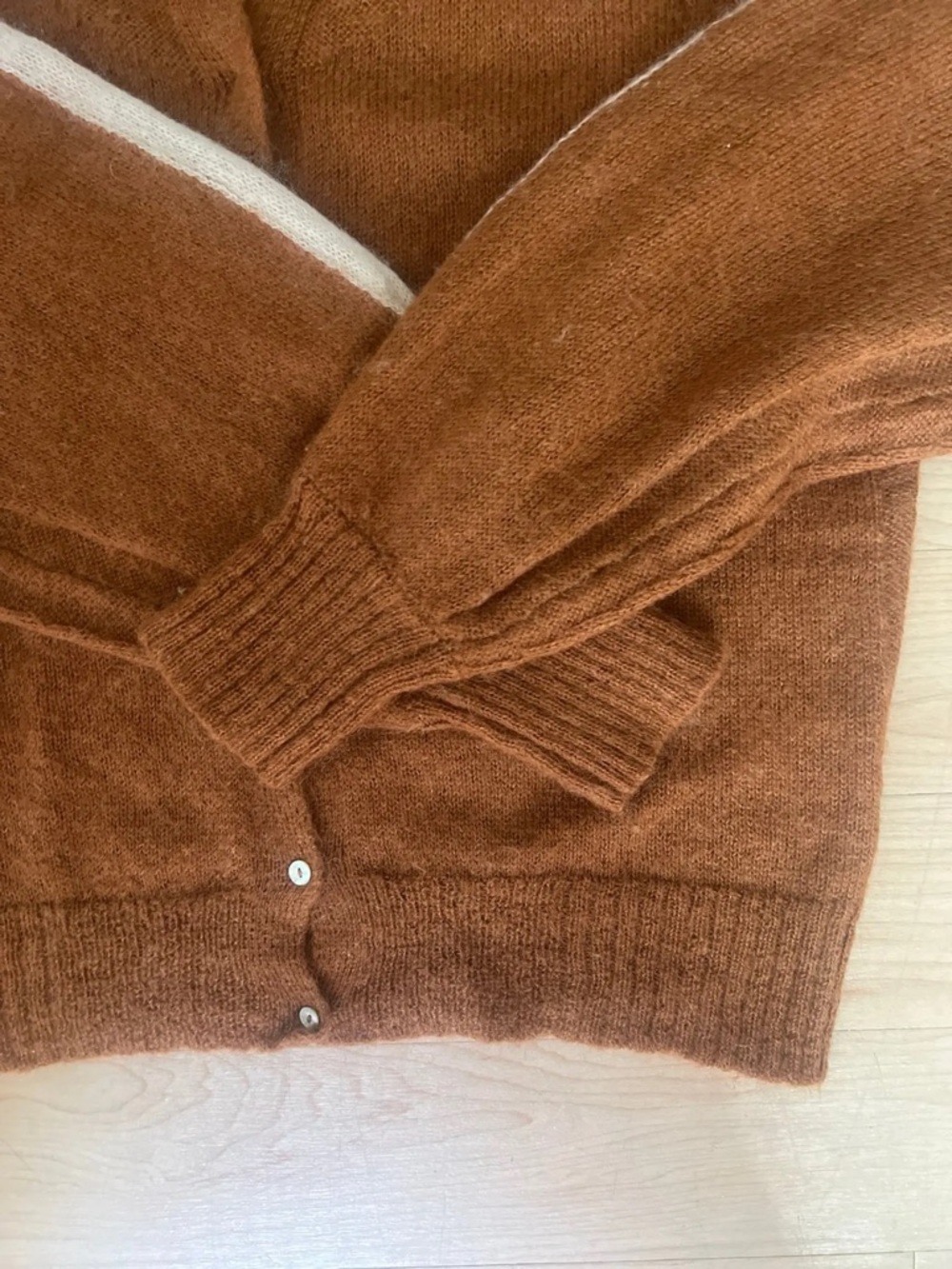 Cotelac Rust button down sweater cardigan - Picture 3 of 8